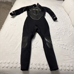 HyperFlex Wetsuit Womens Sz ? Black 3/2 mm Floral Back Zip